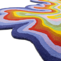 Colorful Amoeba Hand Tufted Area Rug