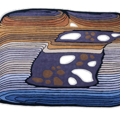 Contour Abstract Hand-Tufted Wool Rug | Sculptural Modern Area Rug with Organic Cutout Motif