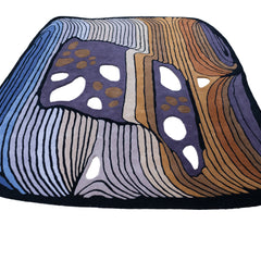 Contour Abstract Hand-Tufted Wool Rug | Sculptural Modern Area Rug with Organic Cutout Motif