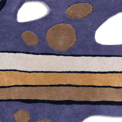 Contour Abstract Hand-Tufted Wool Rug | Sculptural Modern Area Rug with Organic Cutout Motif