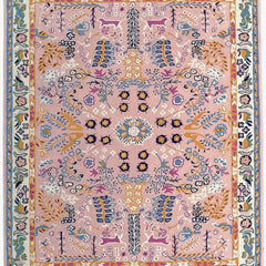 Avery Traditional Wool Rug | Hand Tufted Floral Area Rug | Vintage Botanical Carpet