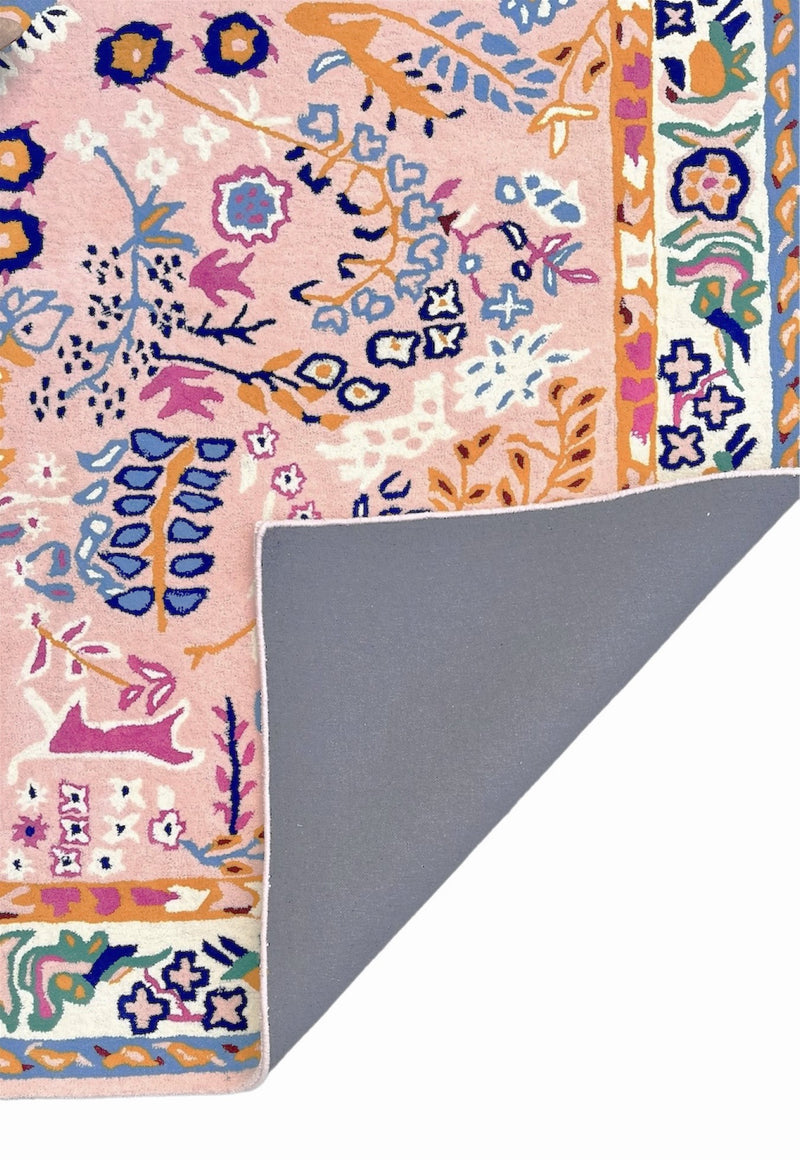 Avery Traditional Wool Rug | Hand Tufted Floral Area Rug | Vintage Botanical Carpet