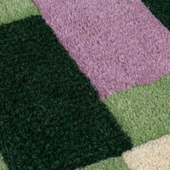 Kai Green Area Rug – Hand Tufted Wool Border Design