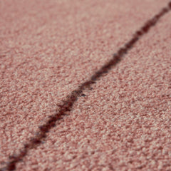 Dusty Rose Grid Rug | Hand-Tufted Geometric Wool Area Rug