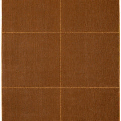 Brown Grid Rug | Hand-Tufted Geometric Area Rug