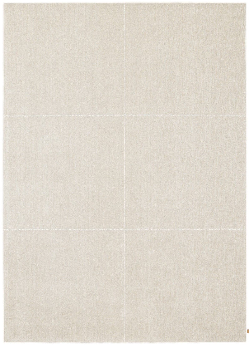 Cream Grid Rug | Hand-Tufted Geometric Area Rug