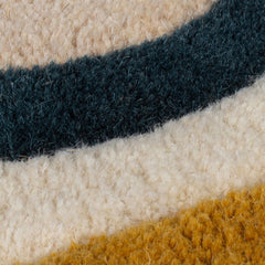 Ripple Scalloped Tufted Wool Rug - Multi