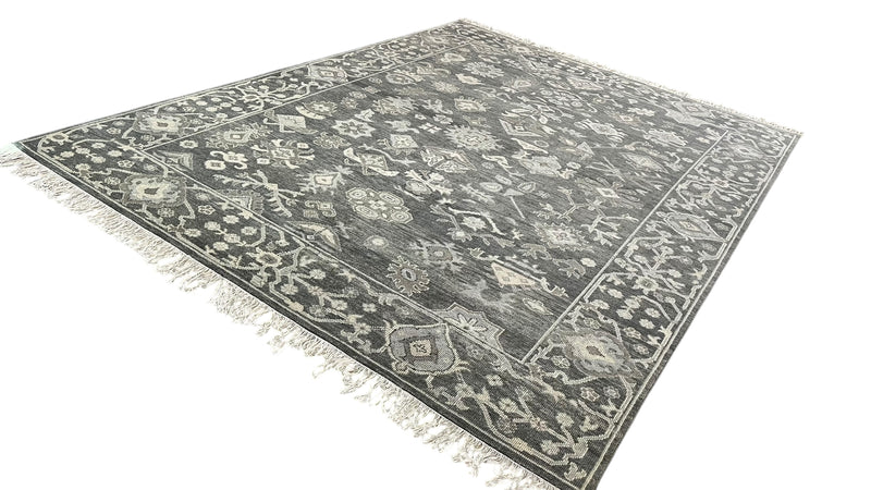 Tapis en laine tufté à la main vert sauge, tapis moderne texturé, tapis contemporain neutre (Copie)