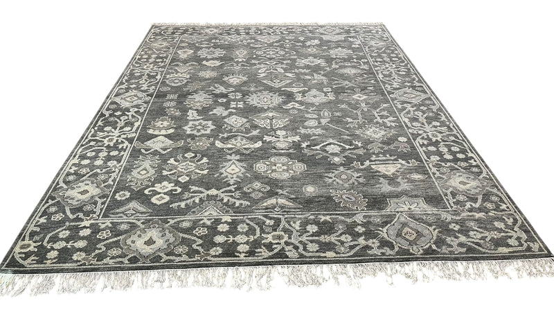 Tapis en laine tufté à la main vert sauge, tapis moderne texturé, tapis contemporain neutre (Copie)