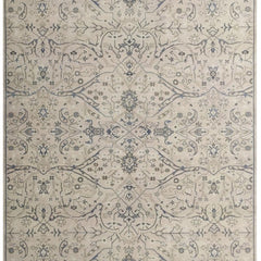 Ranthambore Allover Hand Knotted Wool Area Rug-Beige