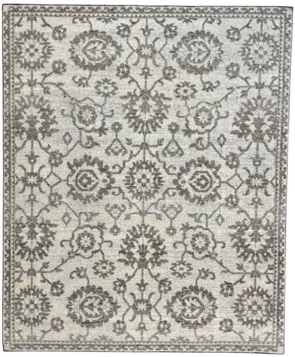 Ray Hand Knotted Wool Area Rug-Ivory