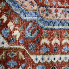 Muna Sherapi Gen-Z Hand Knotted Wool Area Rug – Red