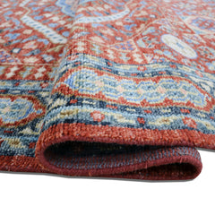Muna Sherapi Gen-Z Hand Knotted Wool Area Rug – Red