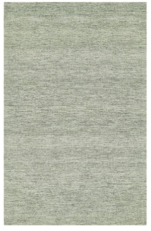 Sage Loop Wool Area Rug | Handmade Solid Modern Minimalist Carpet