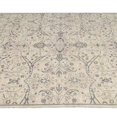 Ranthambore Allover Hand Knotted Wool Area Rug-Beige