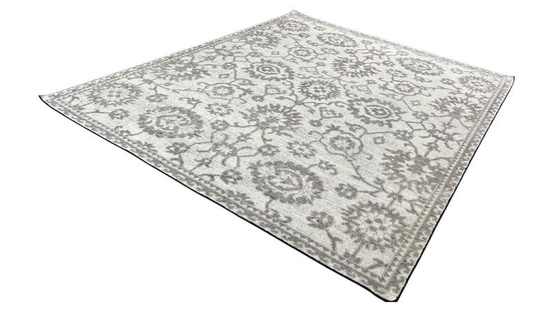 Ray Hand Knotted Wool Area Rug-Ivory