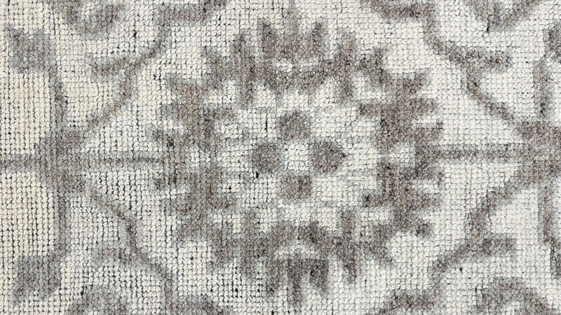 Ray Hand Knotted Wool Area Rug-Ivory
