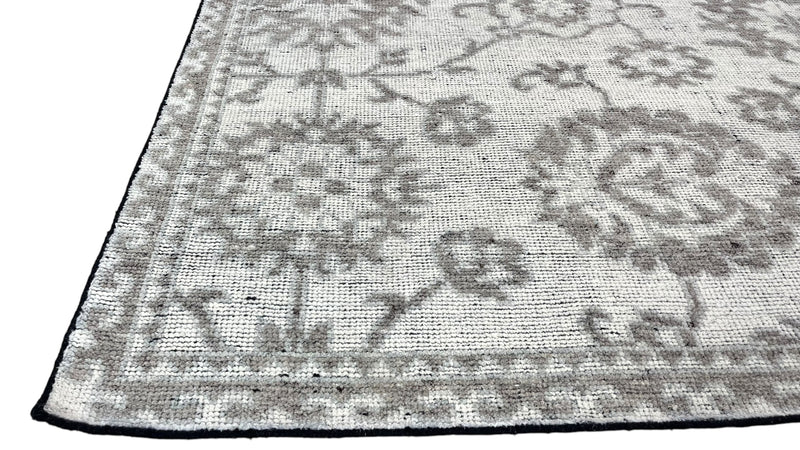 Ray Hand Knotted Wool Area Rug-Ivory