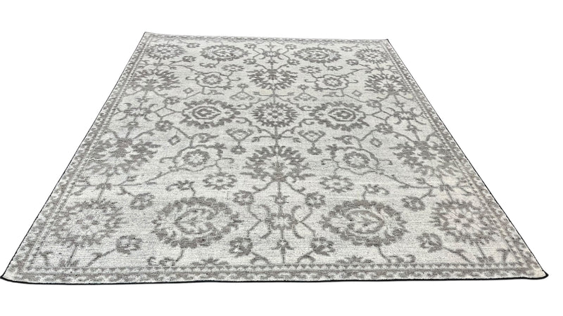 Ray Hand Knotted Wool Area Rug-Ivory