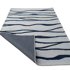 Ripple Wave Hand Tufted Wool Rug grey