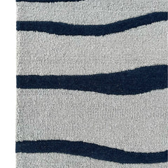 Ripple Wave Hand Tufted Wool Rug grey