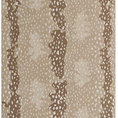 Antelope Tufted Beige | Hand Tufted Wool Area Rug | Modern Animal Print Carpet