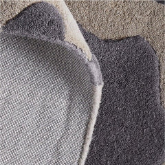 Pebble Spot Hand-Tufted Wool Rug | Sand Beige & Charcoal Grey Textured Modern Area Rug