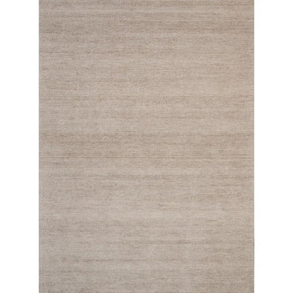 Subtle Abrash Linear Plain Area Rug – Natural Warm Taupe Carpet