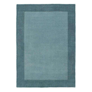 Minimalist Dusty Teal Tone-on-Tone Area Rug – Muted Seafoam & Teal