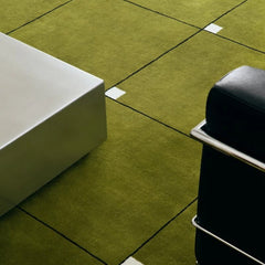 Milano Olive Hand-Tufted Wool Rug | Modern Grid Area Rug
