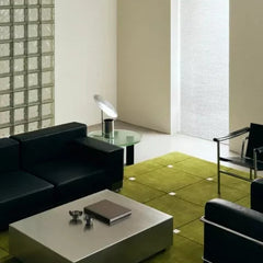 Milano Olive Hand-Tufted Wool Rug | Modern Grid Area Rug