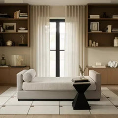 Milano Ivory Hand-Tufted Wool Rug | Modern Grid Area Rug